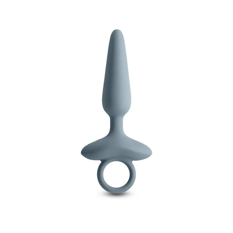 Renegade Maverick - Grey - Grey 15 cm USB Rechargeable Vibrating Butt Plug - Take A Peek