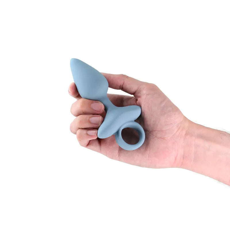 Renegade Orion - Grey - Grey 13 cm USB Rechargeable Vibrating Butt Plug - Take A Peek