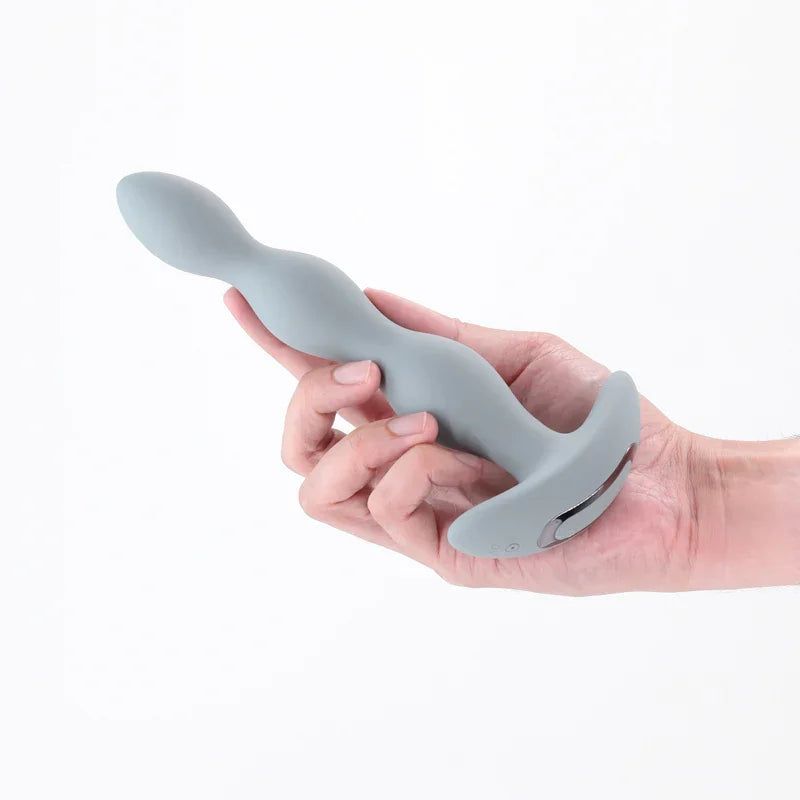 Renegade Vantage - Grey - Grey 20.6 cm USB Rechargeable Vibrating Anal Beads