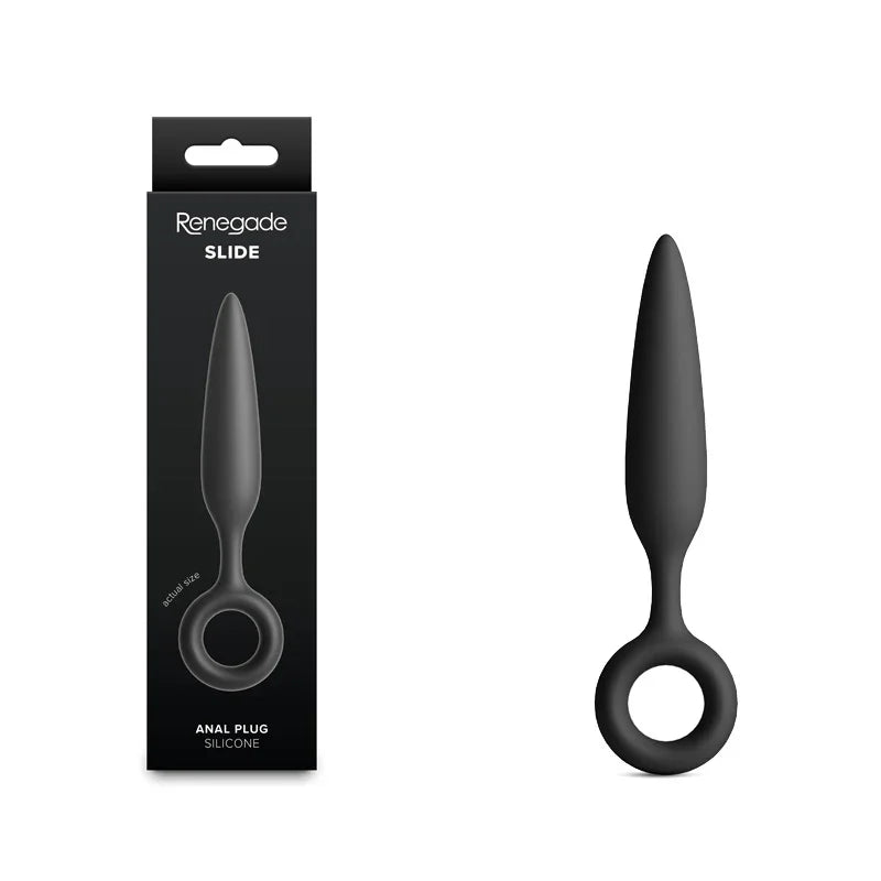 Renegade Slide - Black - Black 12.7 cm Anal Plug