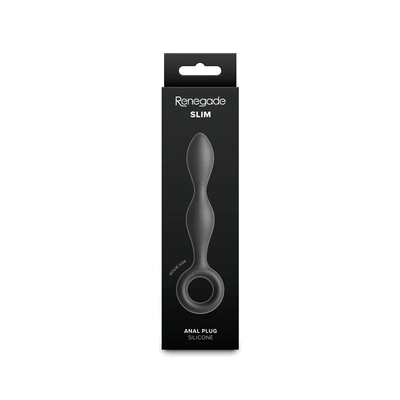 Renegade Slim - Black - Black 12.7 cm Anal Plug