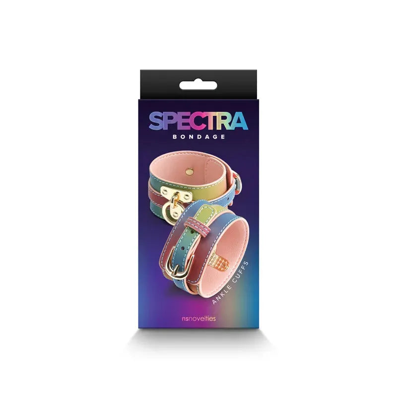 Spectra Bondage Ankle Cuffs - Rainbow - Take A Peek