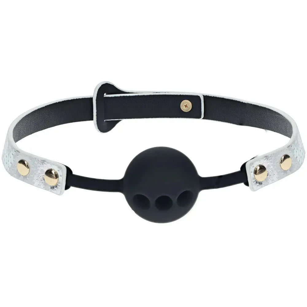 OUCH! Florence Collection - Silicone Ball Gag - Breathable Mouth Restraint - Take A Peek