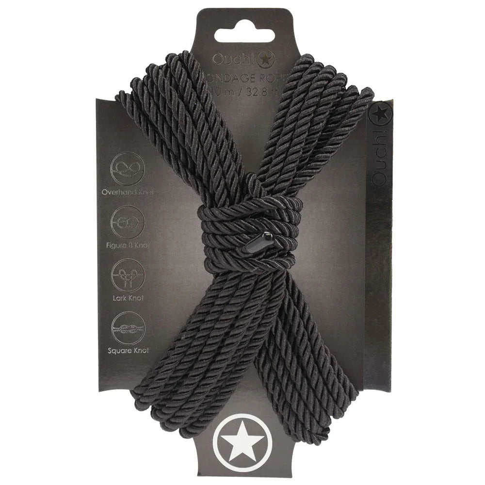 OUCH! Bondage Rope - 10 M - - Nylon Bondage Rope - 10 metre Length - Take A Peek
