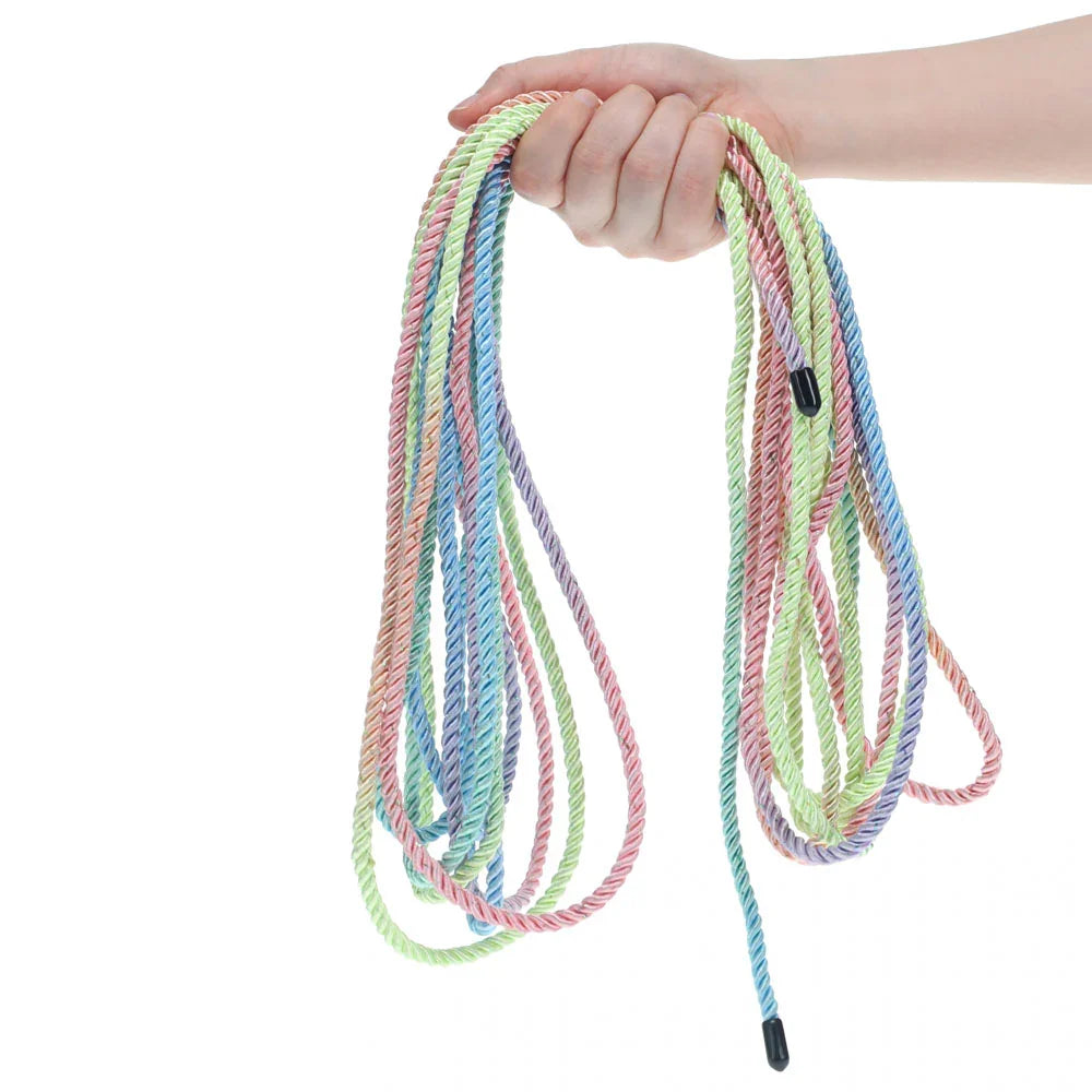 OUCH! Bondage Rope - 10 M - Multicolour 1 - Multicoloured Nylon Bondage Rope - 10 metre Length - Take A Peek