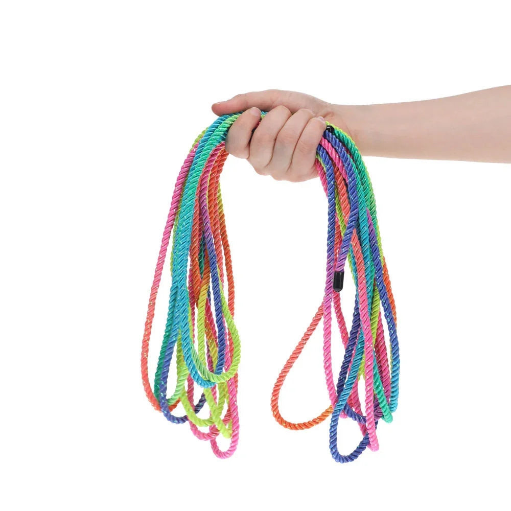 OUCH! Bondage Rope - 10 M - Multicolour 2 - Multicoloured Nylon Bondage Rope - 10 metre Length - Take A Peek