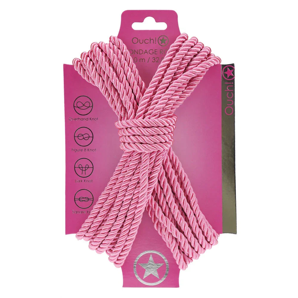 OUCH! Bondage Rope - 10 M - - Nylon Bondage Rope - 10 metre Length - Take A Peek