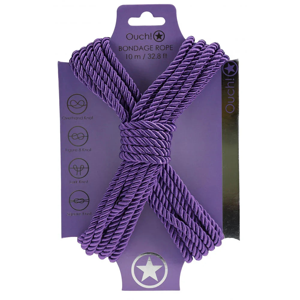 OUCH! Bondage Rope - 10 M - - Nylon Bondage Rope - 10 metre Length - Take A Peek