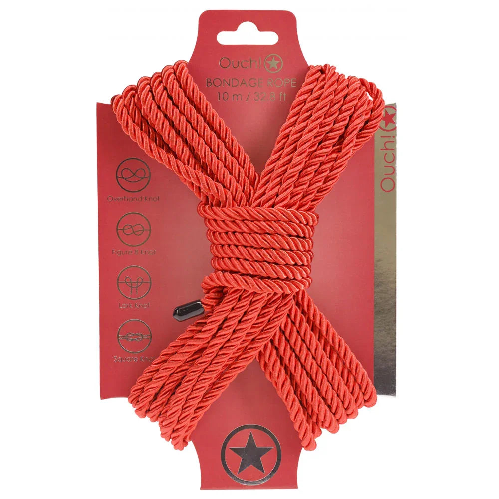 OUCH! Bondage Rope - 10 M - - Nylon Bondage Rope - 10 metre Length - Take A Peek