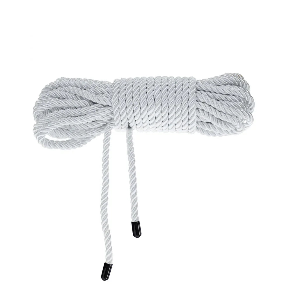 OUCH! Bondage Rope - 10 M - Silver - Silver Nylon Bondage Rope - 10 metre Length - Take A Peek