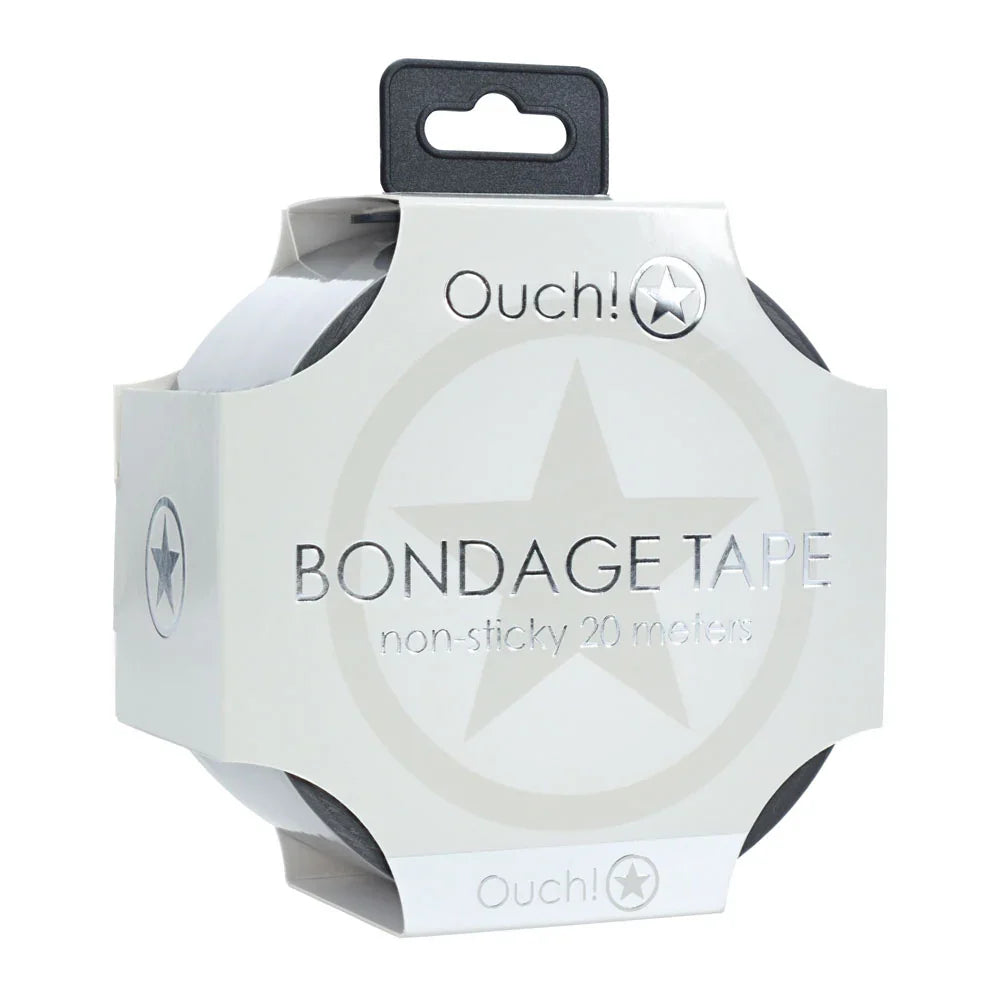 OUCH! PVC Non-Stick Tape - Silver - Silver Bondage Tape - 20 metre Length