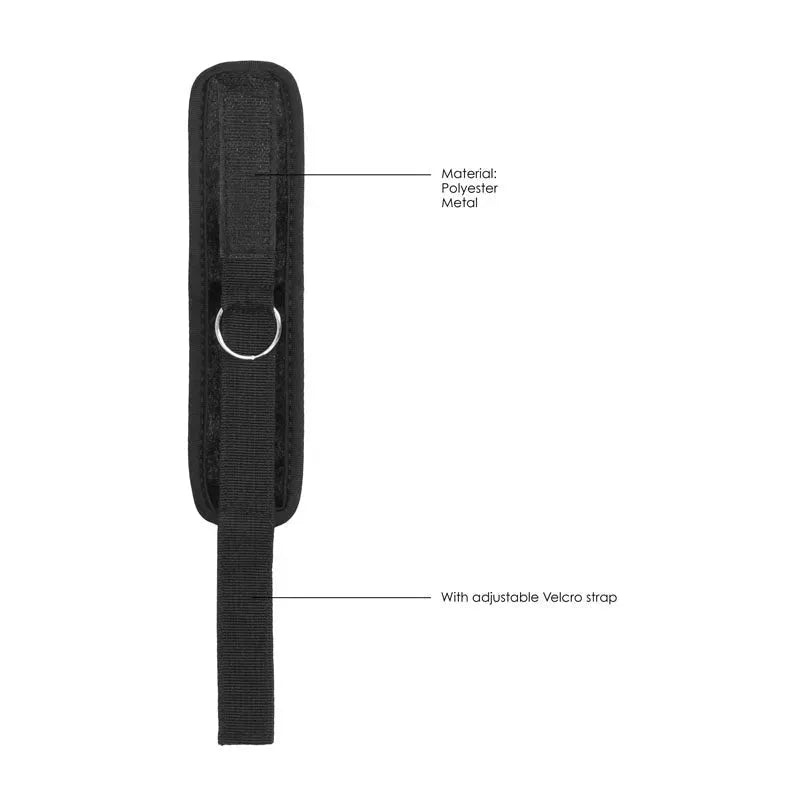 OUCH! Velvet & Velcro Adjustable Handcuffs - Take A Peek