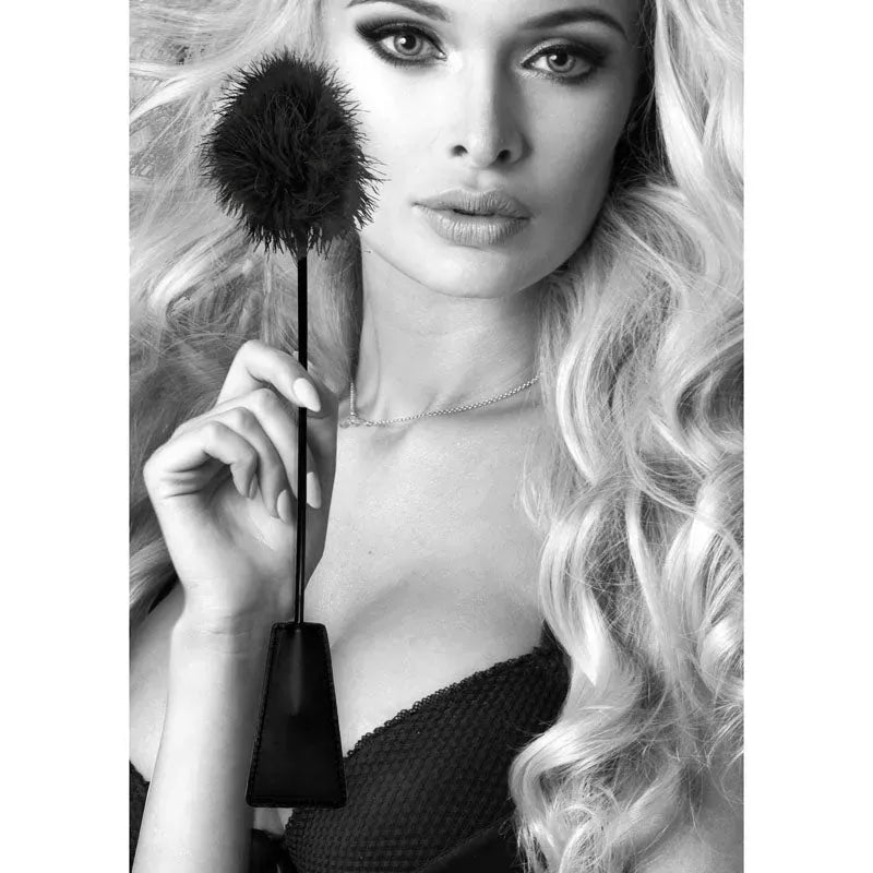 OUCH! & White Crop with Feather Tickler - Take A Peek