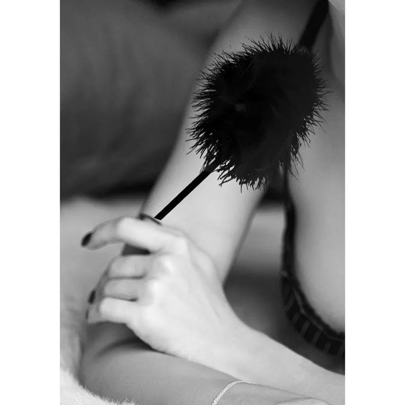 OUCH! & White Feather Tickler - Feather Crop - Take A Peek