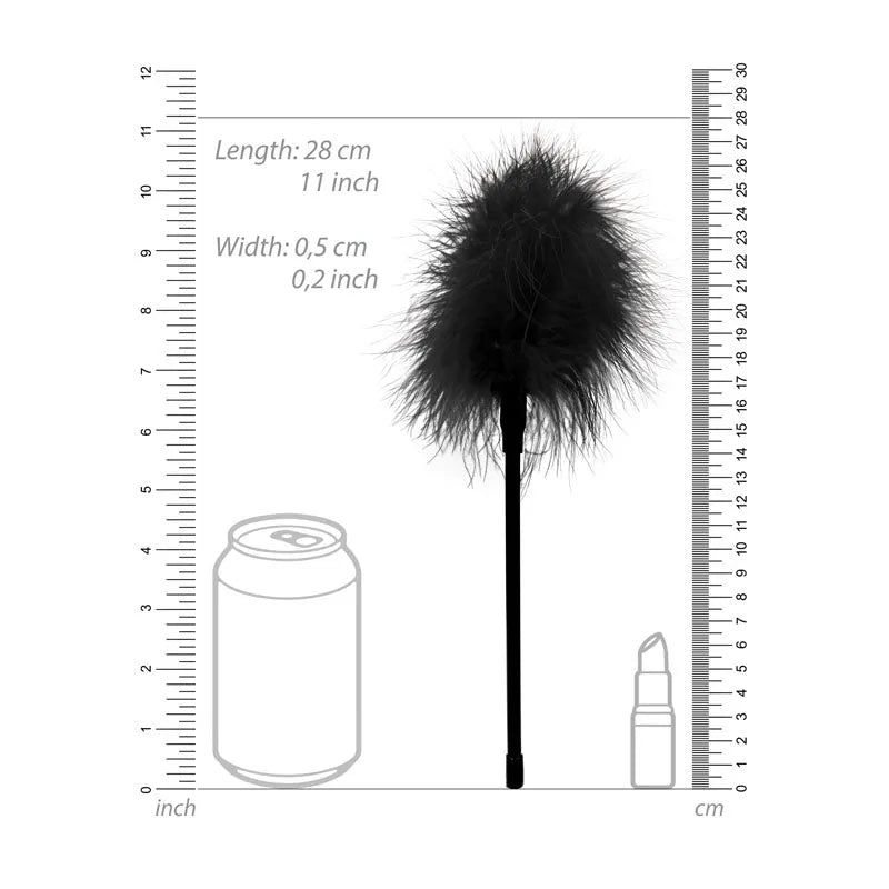 OUCH! & White Feather Tickler - Feather Crop - Take A Peek
