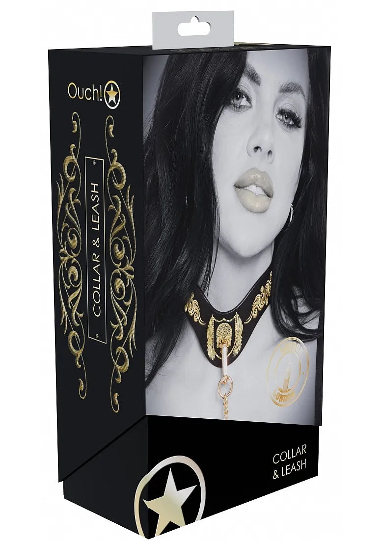 Ouch! London Collection - Collar with Leash - Take A Peek