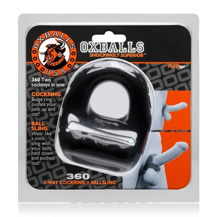 OXBALLS 360 dual use cocksling BLACK - Take A Peek
