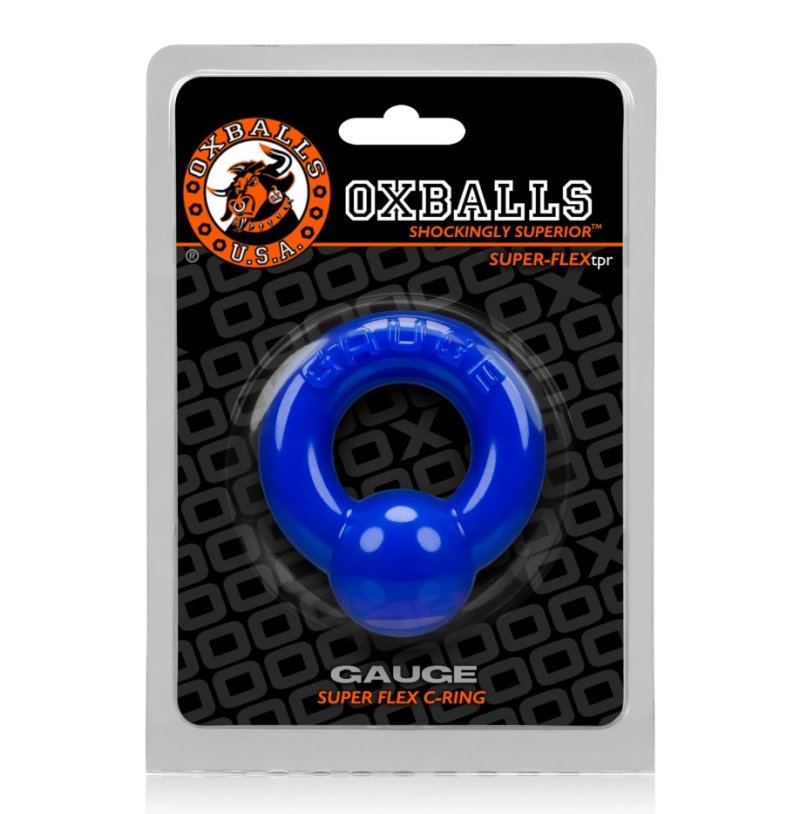 OXBALLS POLICE BLUE COCK RING PROMO-OX-3030-PLC