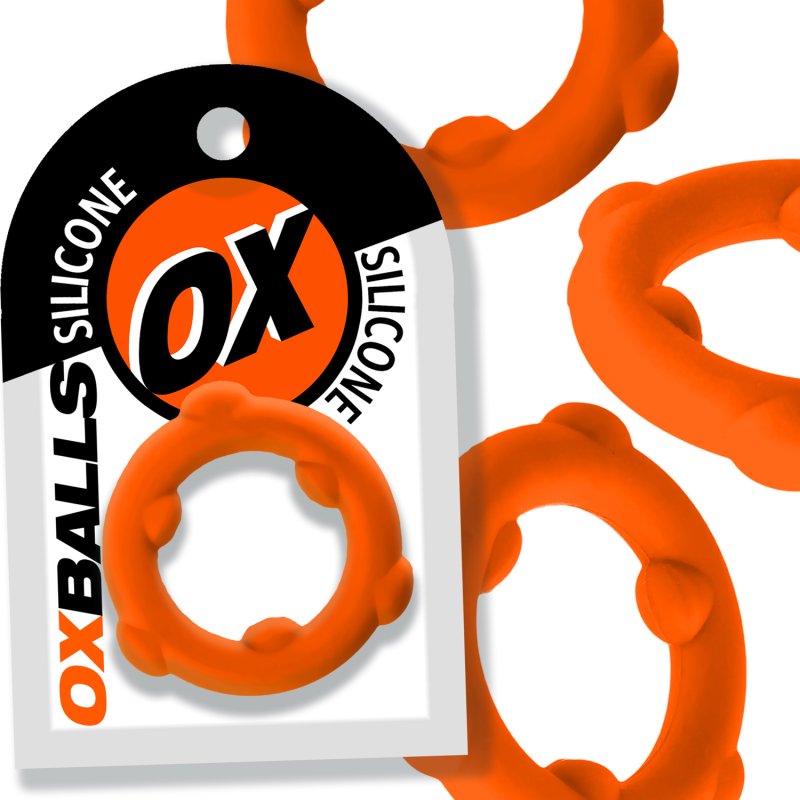 OXBALLS SPINNER single silicone ring ORANGE-OX-3202-ORG