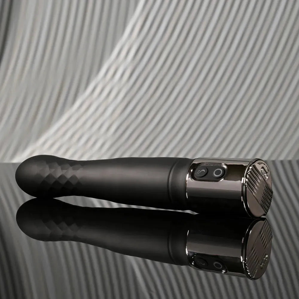 Playboy Pleasure PLEASURE ZONE - 21.4 cm Rechargeable Vibrator with USB Charging Dock - Take A Peek