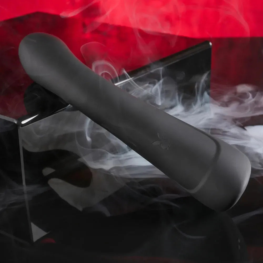 Playboy Pleasure THATS THE SPOT - 23.3 cm USB Rechargeable Rabbit Vibrator with G-Spot Tapper - Take A Peek