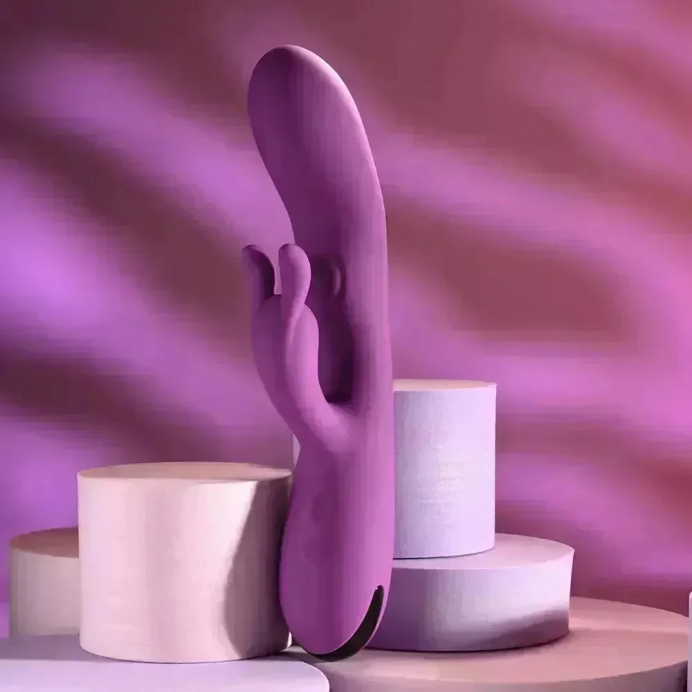Playboy Pleasure BUSY BUNNY - 22.6 cm USB Rechargeable Rabbit Vibrator with Tapping Shaft - Take A Peek