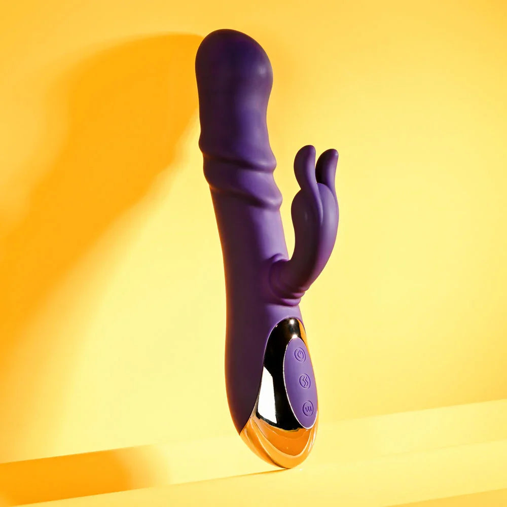 Playboy Pleasure BUNNY PUNCH - 24.4 cm USB Rechargeable Twirling Rabbit Vibrator - Take A Peek