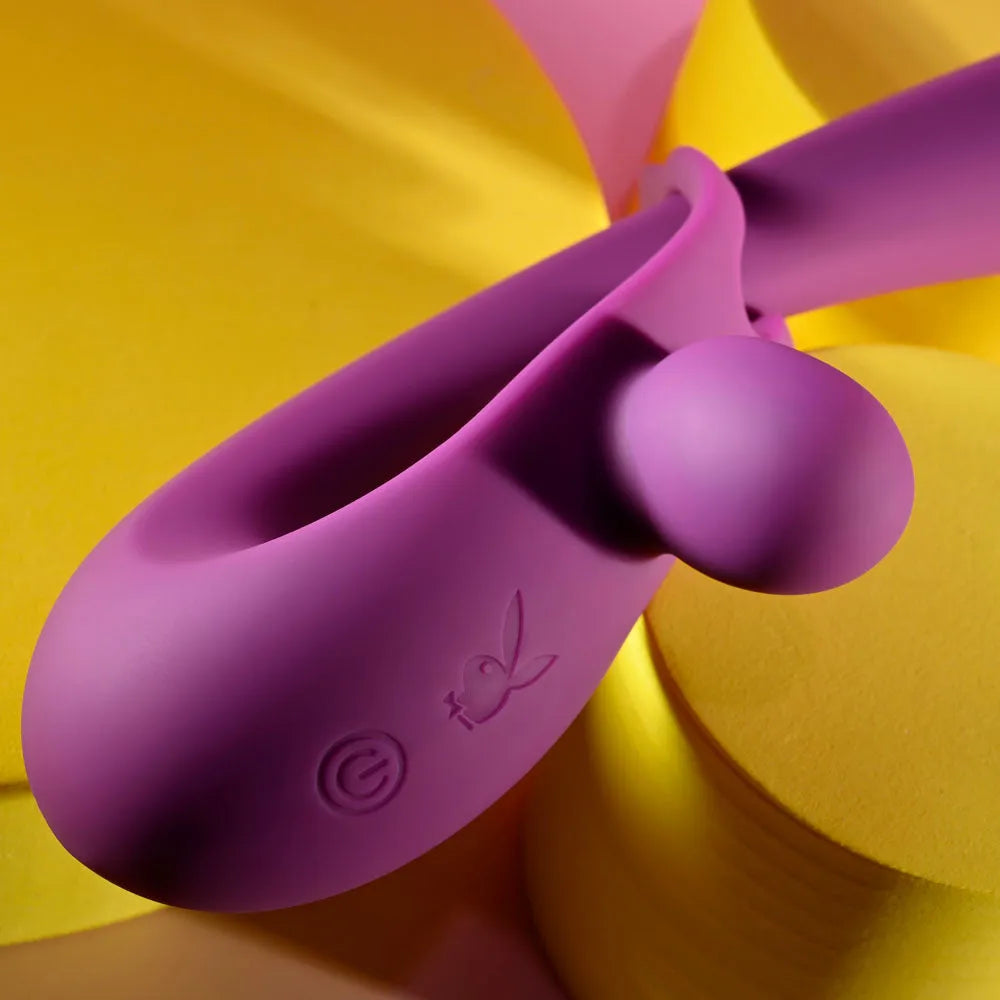 Playboy Pleasure CHA CHA SLIDE - 20 cm USB Rechargeable Rabbit Vibrator - Take A Peek