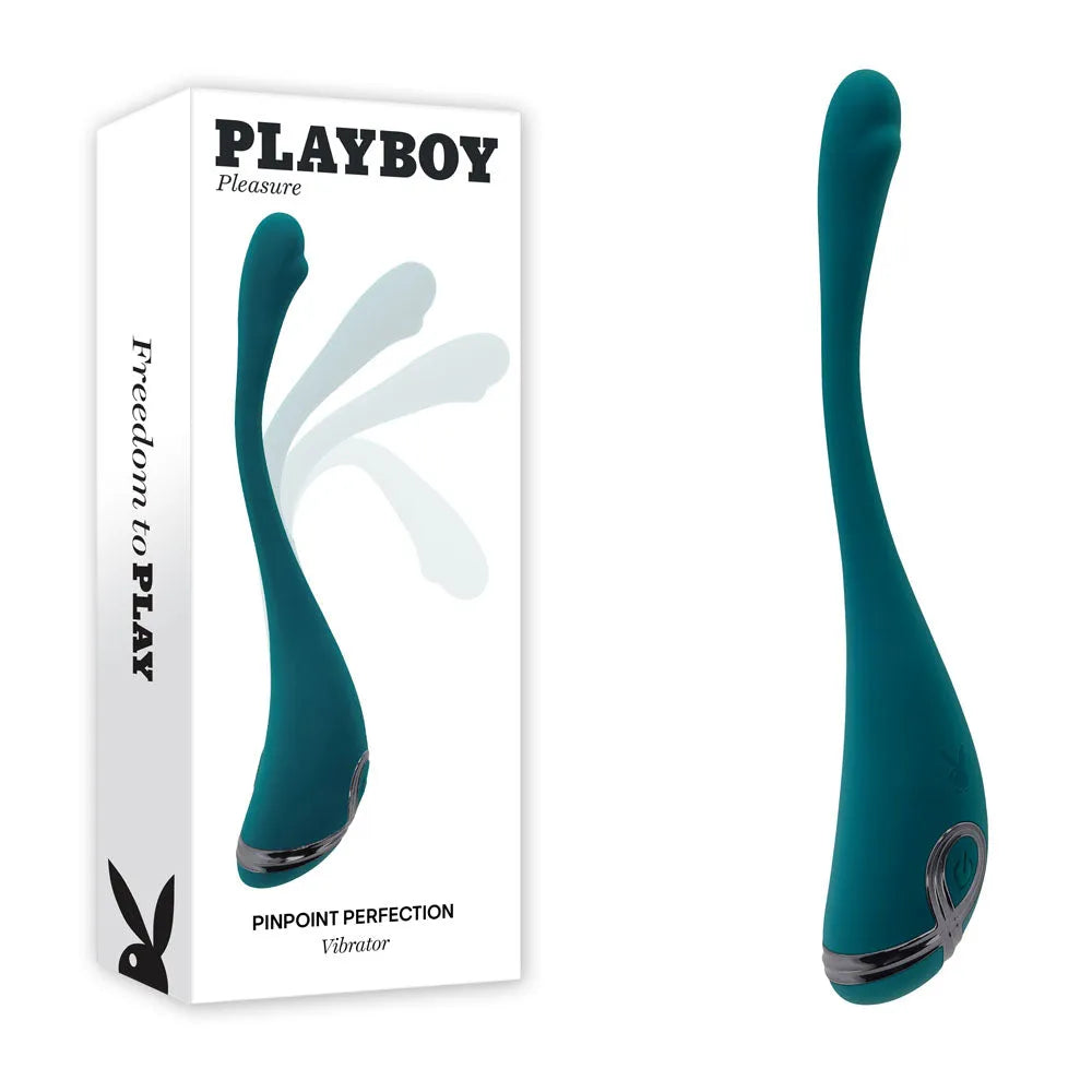 Playboy Pleasure PINPOINT PERFECTION - 19.3 cm USB Rechargeable Poseable Vibrator - Take A Peek