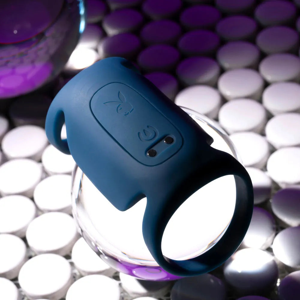 Playboy Pleasure JET PACK - Dark USB Rechargeable Vibrating Penis Harness - Take A Peek