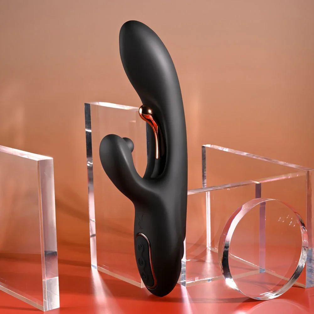 Playboy Pleasure AUREUS - 22.7 cm USB Rechargeable Rabbit Vibrator with Internal Flicker - Take A Peek
