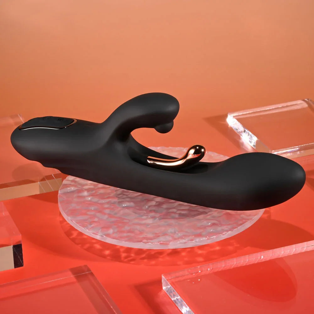 Playboy Pleasure AUREUS - 22.7 cm USB Rechargeable Rabbit Vibrator with Internal Flicker - Take A Peek