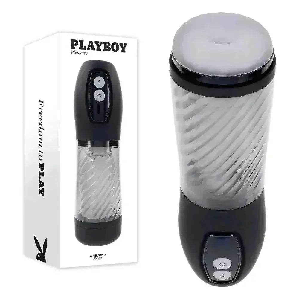 Playboy Pleasure WHIRLWIND - USB Rechargeable Thrusting and Spinning Auto Stroker - Take A Peek