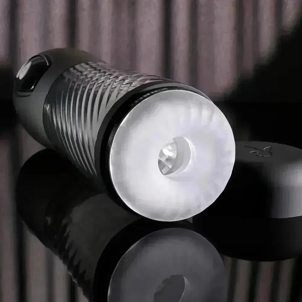 Playboy Pleasure WHIRLWIND - USB Rechargeable Thrusting and Spinning Auto Stroker - Take A Peek