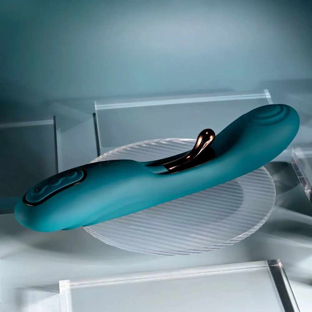 Playboy Pleasure AURELIE - 22.7 cm USB Rechargeable Vibrator with Internal Flicker - Take A Peek
