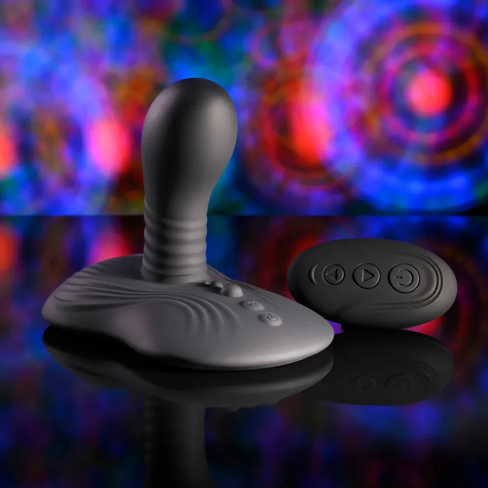 Playboy Pleasure SITTIN & SPINNIN - USB Rechargeable Spinning Vibrator & Grinder Pad with Remote - Take A Peek