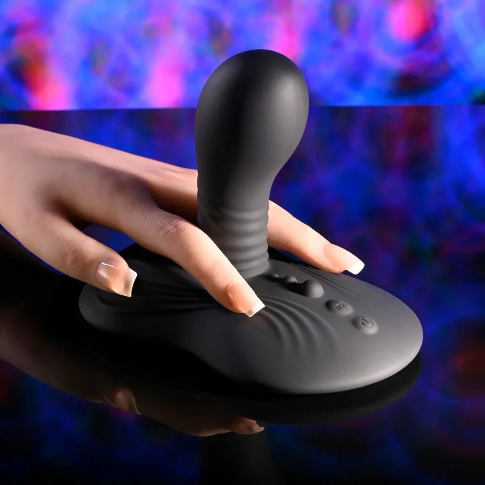 Playboy Pleasure SITTIN & SPINNIN - USB Rechargeable Spinning Vibrator & Grinder Pad with Remote - Take A Peek
