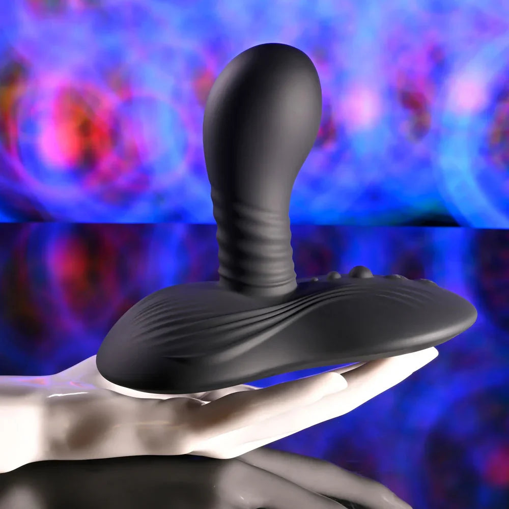 Playboy Pleasure SITTIN & SPINNIN - USB Rechargeable Spinning Vibrator & Grinder Pad with Remote - Take A Peek