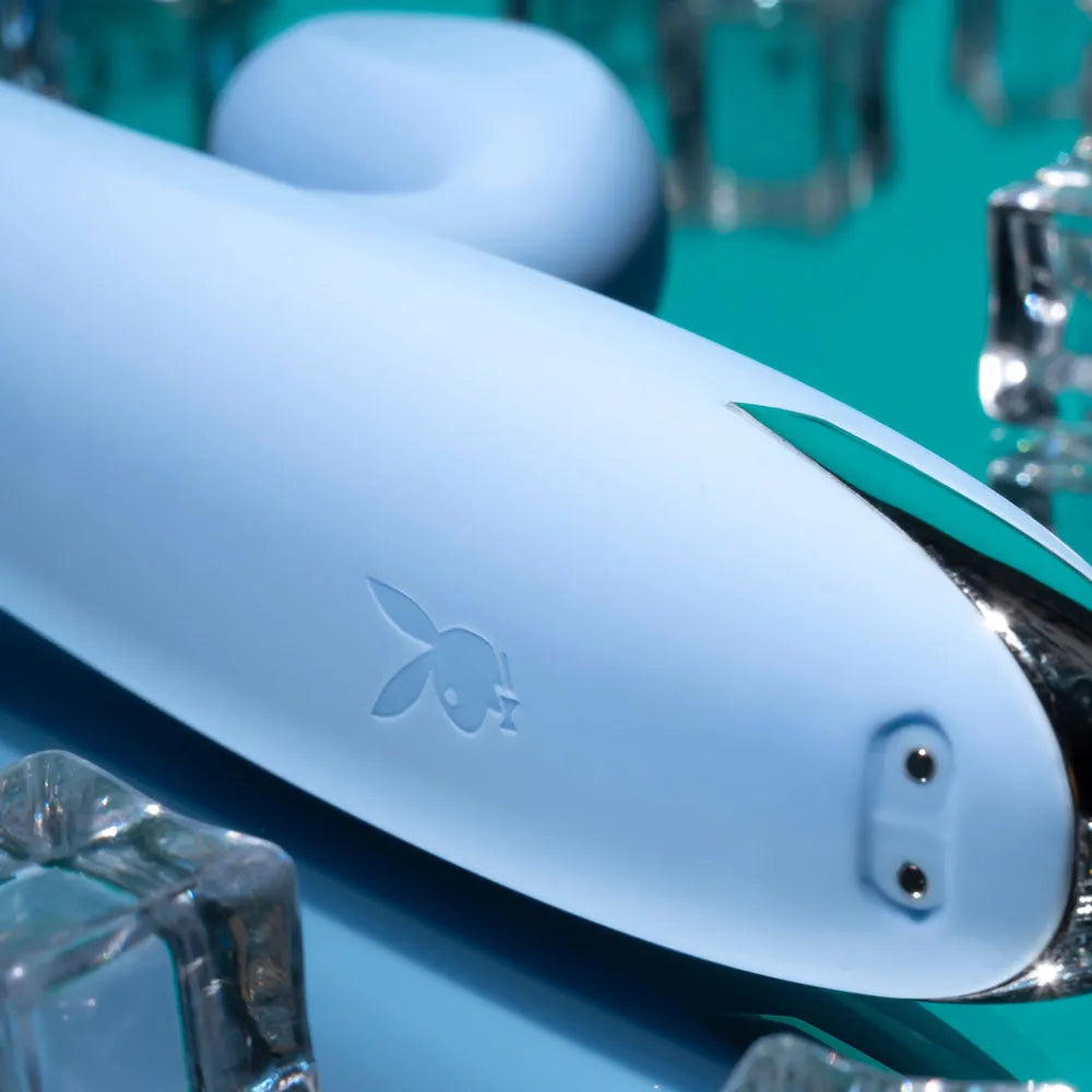 Playboy Pleasure UP AND AWAY - 26.7 cm USB Rechargeable Rabbit Vibrator - Take A Peek