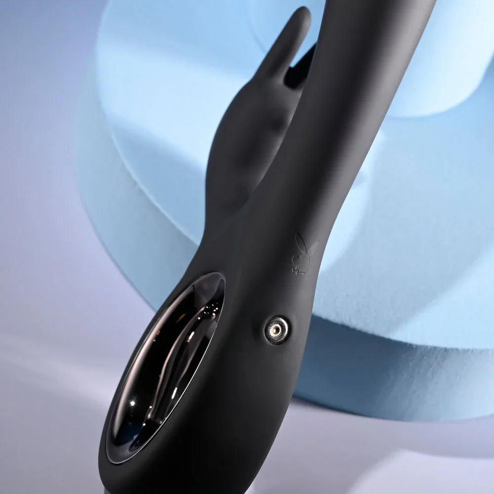 Playboy Pleasure LATE NIGHT BUNNY - 20 cm USB Rechargeable Rabbit Vibrator - Take A Peek