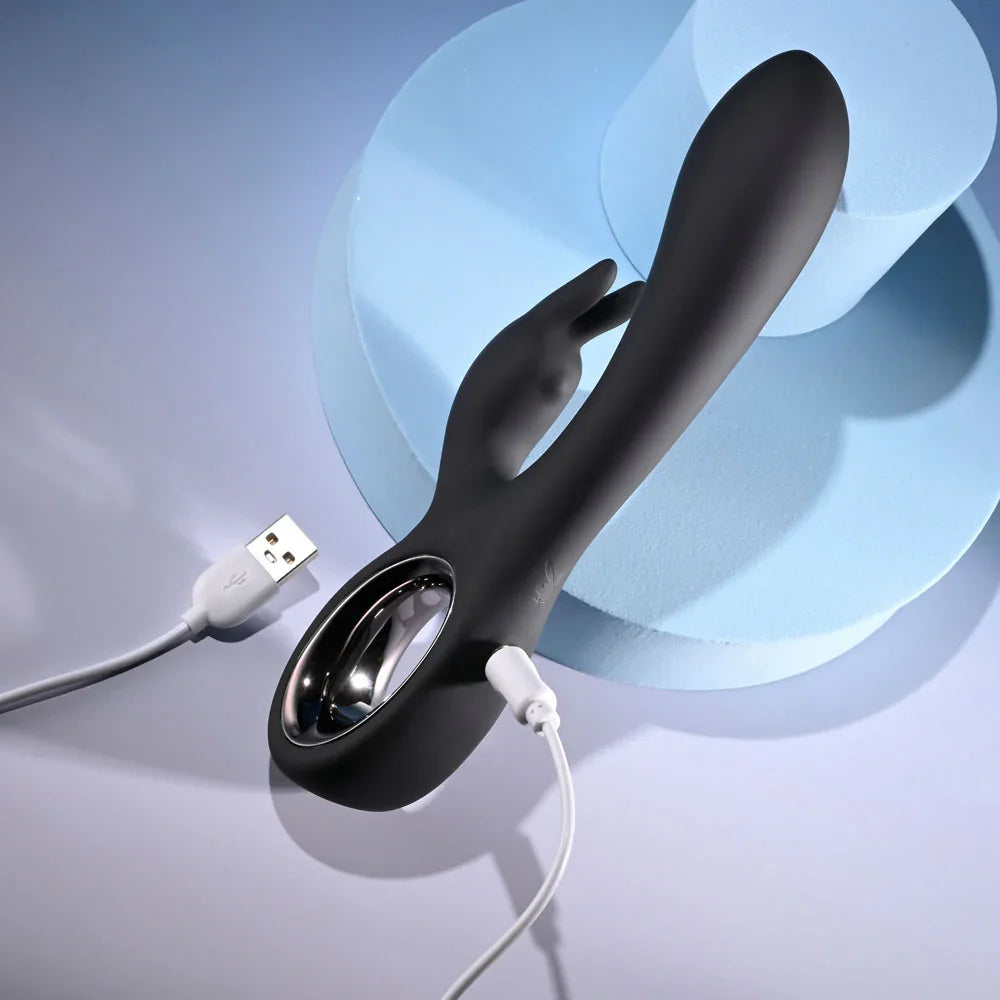 Playboy Pleasure LATE NIGHT BUNNY - 20 cm USB Rechargeable Rabbit Vibrator - Take A Peek