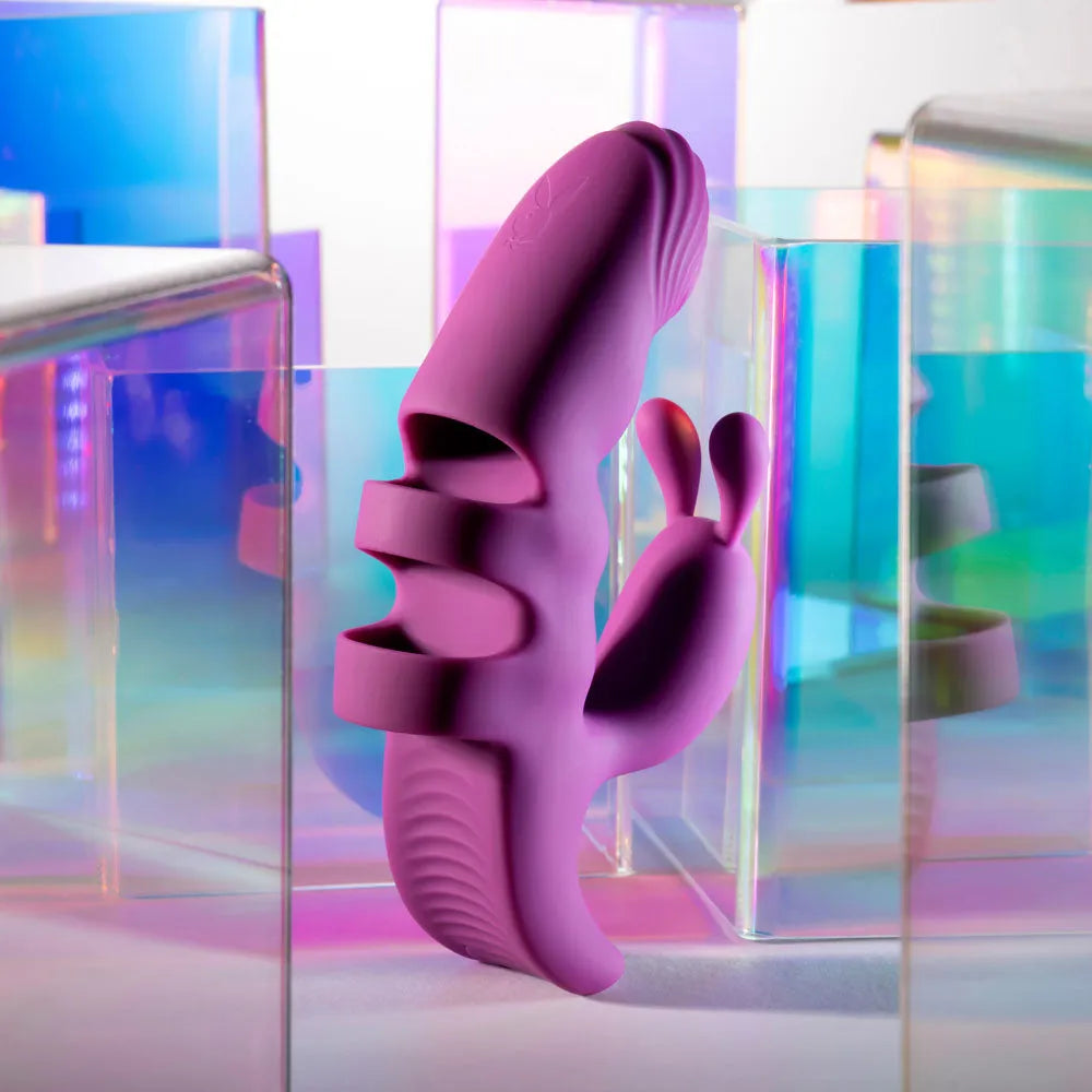 Playboy Pleasure LEND A HAND - USB Rechargeable Finger Vibrator - Take A Peek
