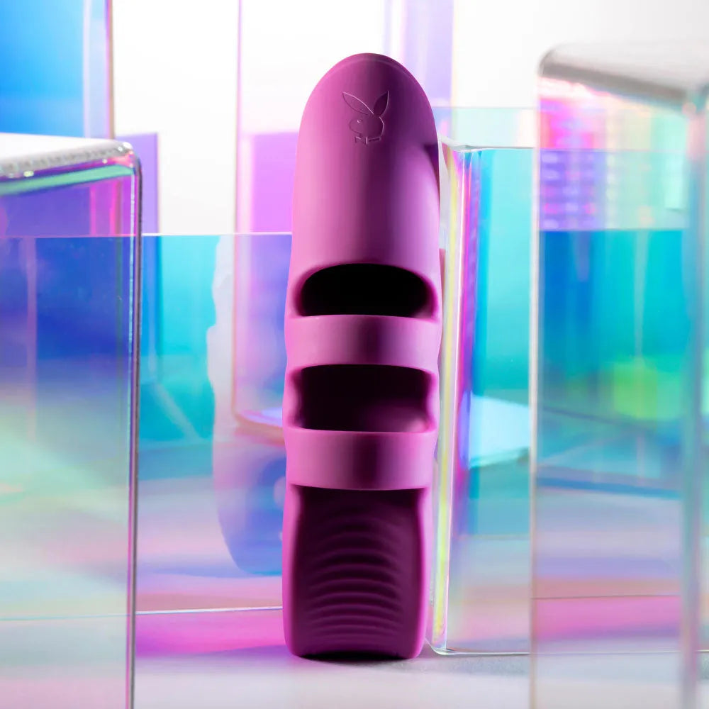 Playboy Pleasure LEND A HAND - USB Rechargeable Finger Vibrator - Take A Peek
