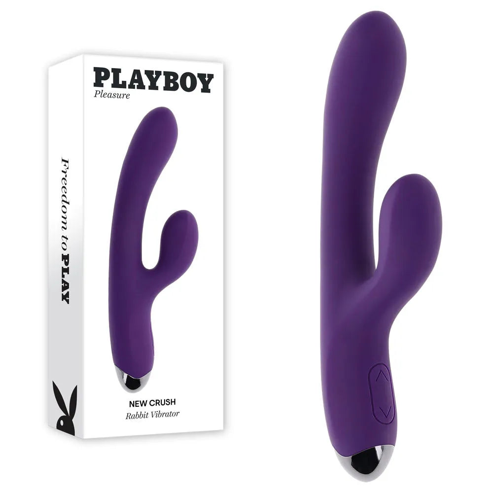 Playboy Pleasure NEW CRUSH - 20.6 cm USB Rechargeable Rabbit Vibrator - Take A Peek