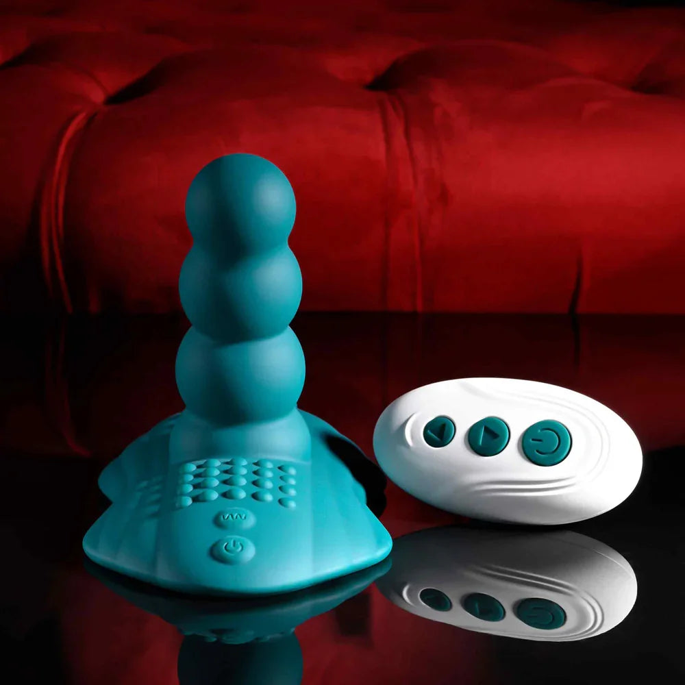 Playboy Pleasure HAVE A SEAT - USB Rechargeable Rideable Vibrator and Grinder Pad with Remote - Take A Peek