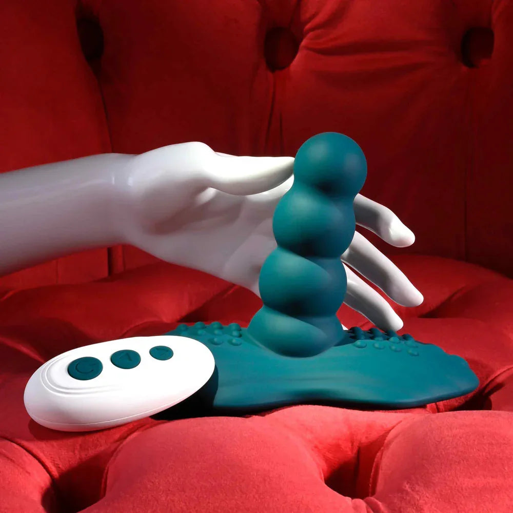 Playboy Pleasure HAVE A SEAT - USB Rechargeable Rideable Vibrator and Grinder Pad with Remote - Take A Peek