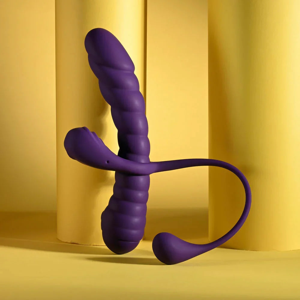 Playboy Pleasure TWISTED PLAYGROUND - USB Rechargeable Vibrator and Cock Ring Kit - Take A Peek