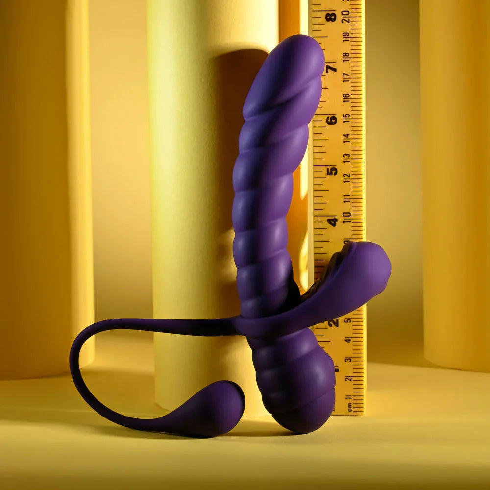 Playboy Pleasure TWISTED PLAYGROUND - USB Rechargeable Vibrator and Cock Ring Kit - Take A Peek