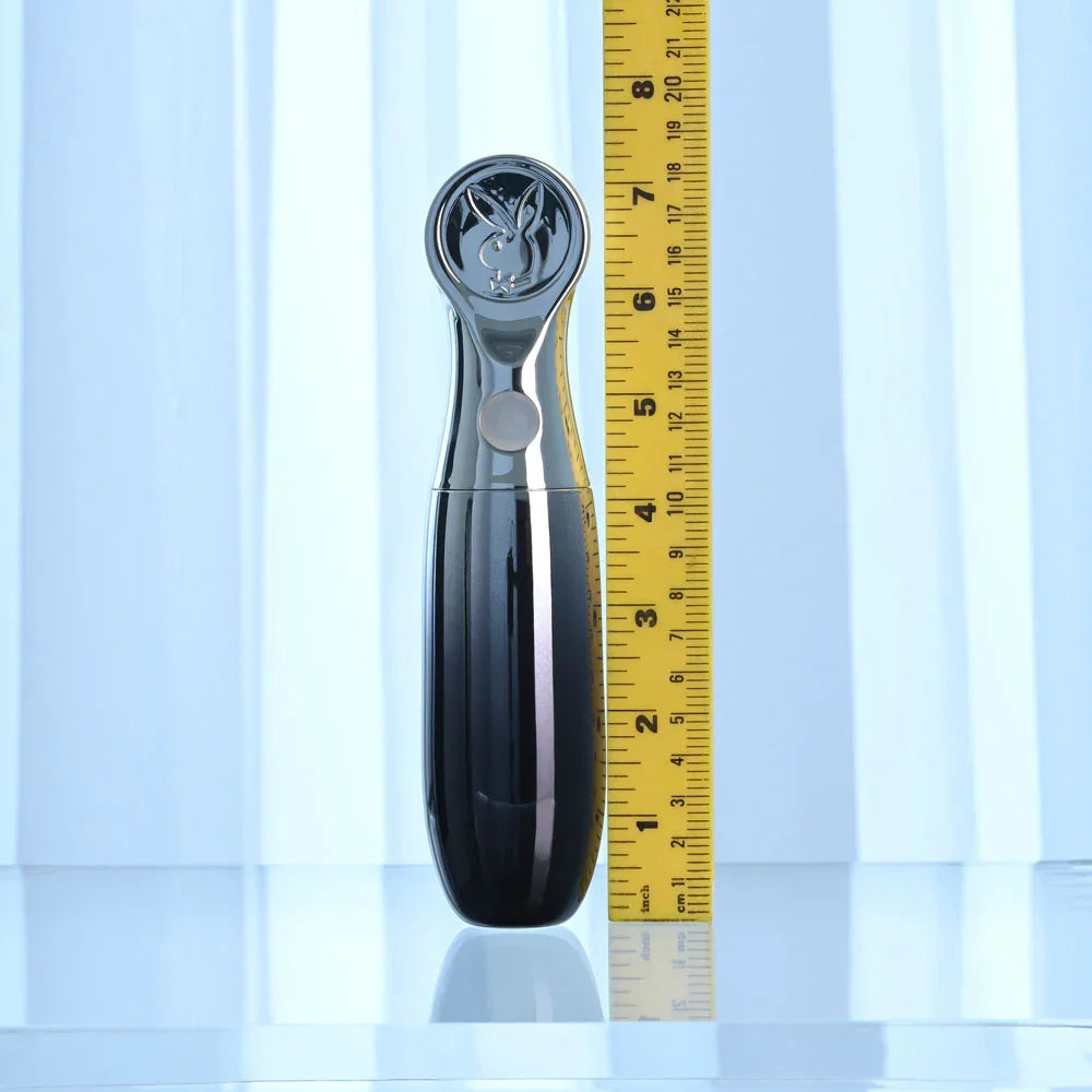 Playboy Pleasure BON VOYAGE - /Chrome 18.7 cm USB-C Rechargeable Tapping Vibrator - Take A Peek