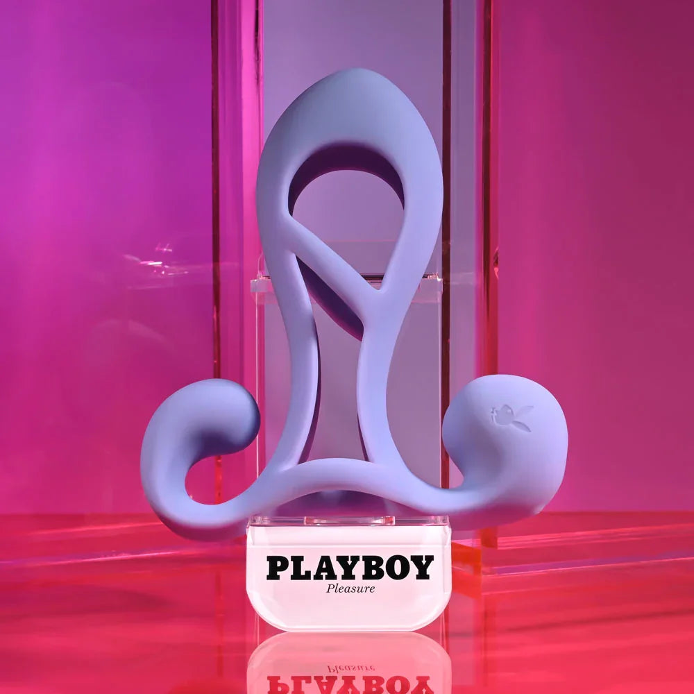 Playboy Pleasure FANTASY CAGE - USB Rechargeable Vibrating Penis Sleeve - Take A Peek